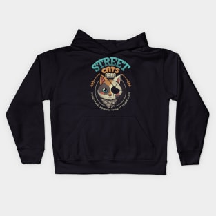 Street Cats Gang Purr Purr Meow and Violent Tendencies by Tobe Fonseca Kids Hoodie